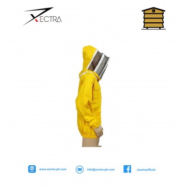 Beekeeping  Jacket With Fencing Veil Yellow